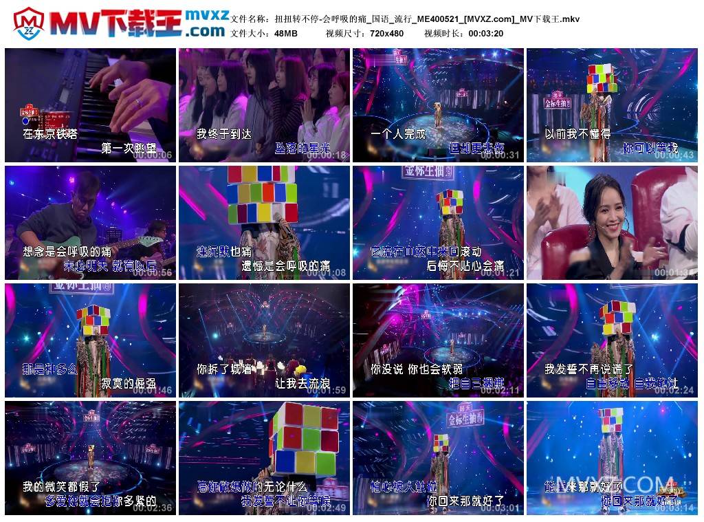 扭扭转不停-会呼吸的痛_国语_流行_ME400521